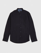 Load image into Gallery viewer, Suit Oxford Mandarin Shirt - Black
