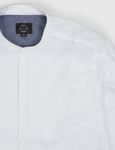 Load image into Gallery viewer, Suit Oxford Mandarin Shirt - White
