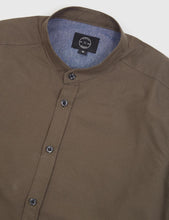 Load image into Gallery viewer, Suit Oxford Mandarin Shirt - Dark Green
