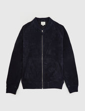 Load image into Gallery viewer, Suit Eleven Suede Bomber Jacket - Dark Navy Blue
