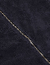 Load image into Gallery viewer, Suit Eleven Suede Bomber Jacket - Dark Navy Blue
