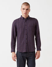 Load image into Gallery viewer, Portuguese Flannel Tica Striped Shirt - Red
