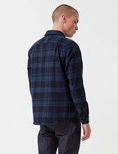 Load image into Gallery viewer, A.P.C. 50S Check Overshirt - Marine Blue
