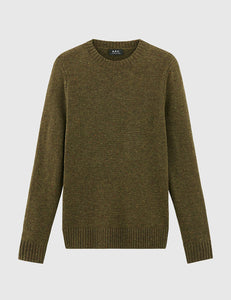 A.P.C. Salford Pull Knit Jumper - Khaki Green