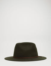 Load image into Gallery viewer, Brixton Wesley Fedora Hat - Moss
