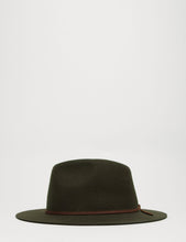 Load image into Gallery viewer, Brixton Wesley Fedora Hat - Moss
