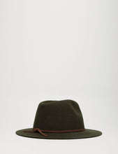 Load image into Gallery viewer, Brixton Wesley Fedora Hat - Moss
