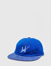 Load image into Gallery viewer, HUF Script 6 Panel Cap - Royal Blue

