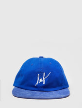 Load image into Gallery viewer, HUF Script 6 Panel Cap - Royal Blue
