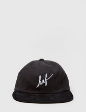 Load image into Gallery viewer, HUF Script 6 Panel Cap - Black
