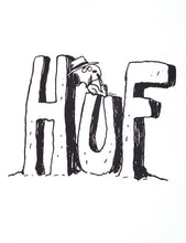 Load image into Gallery viewer, HUF x Peanuts Spike Blocked Letters T-Shirt - White
