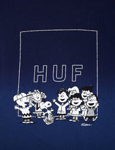 Load image into Gallery viewer, HUF x Peanuts Gang Box Logo T-Shirt - Navy Wash
