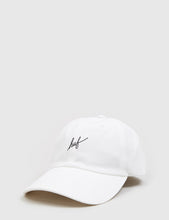 Load image into Gallery viewer, HUF Script Curved Peak Cap - White
