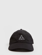 Load image into Gallery viewer, HUF Triple Triangle Curved Peak Cap - Black
