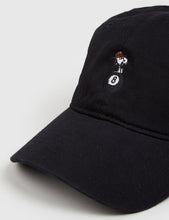 Load image into Gallery viewer, HUF x Peanuts Spike 8 Ball Curved Peak Cap - Black
