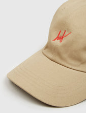 Load image into Gallery viewer, HUF Script Curved Peak Cap - Khaki
