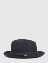 Load image into Gallery viewer, Stetson Penn Fur Felt Fedora Hat - Black
